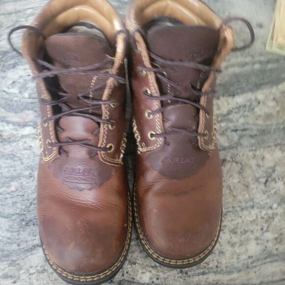 Ariat Canyon Womens 9 B Dark Brown Leather 4” Ranch Work Boots 10001254 - Picture 5 of 8